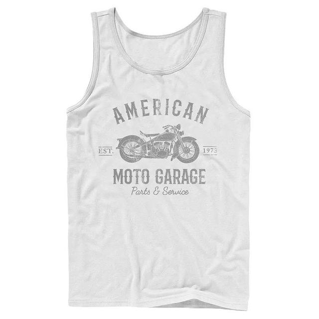 Mens American Moto Garage Parts & Service Tank Top Product Image