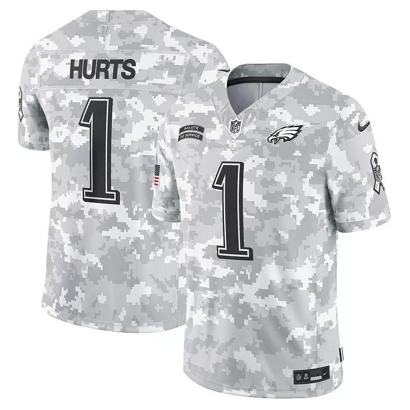 Mens Nike Jalen Hurts Arctic Camo Philadelphia Eagles 2024 Salute to Service Limited Jersey Product Image