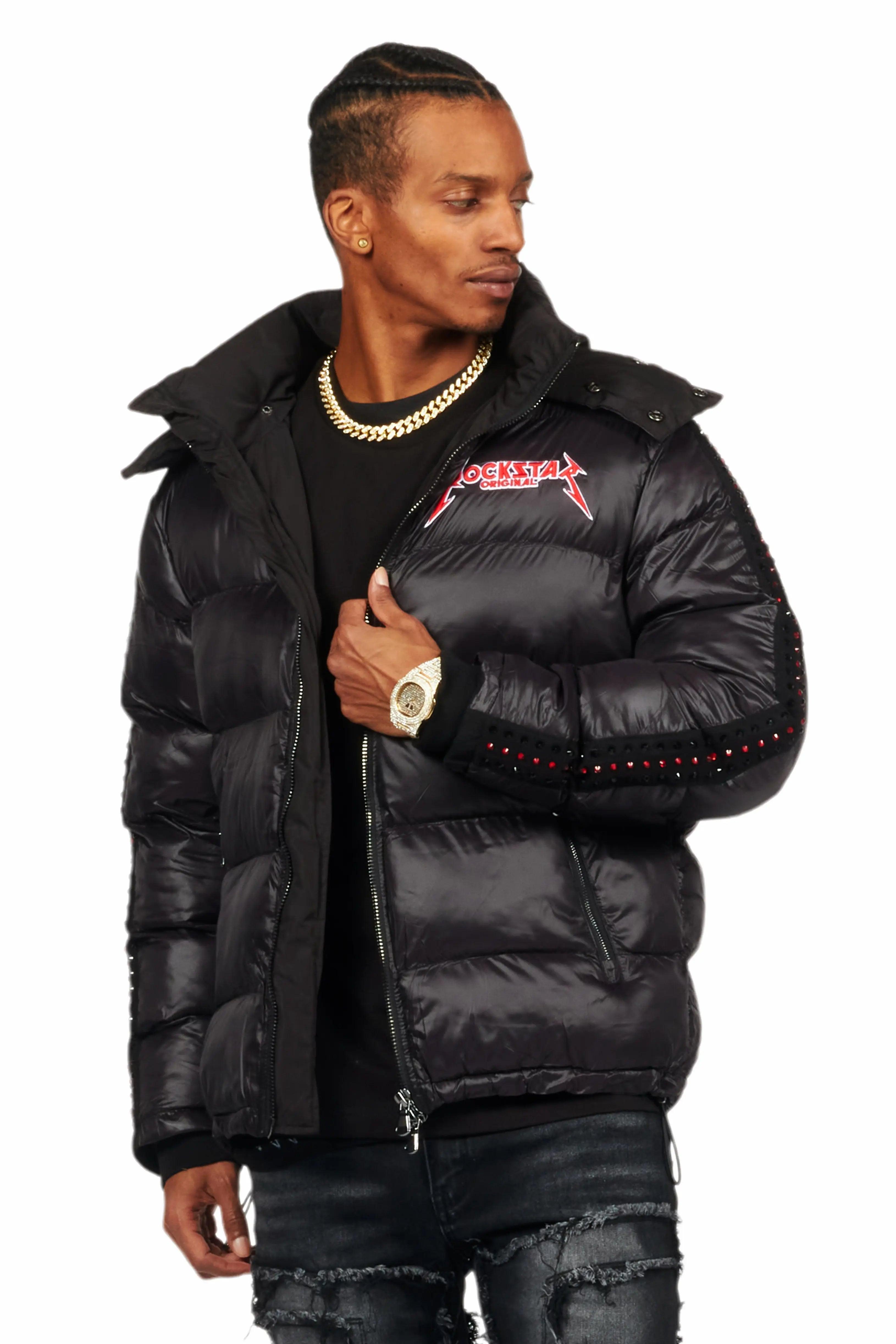 Brink Black Heavy Puffer Jacket Male Product Image