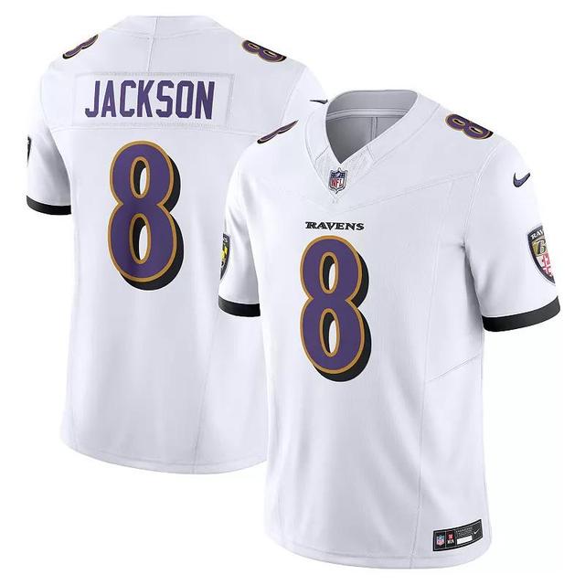 Nike Mens Lamar Jackson Baltimore Ravens Vapor F.u.s.e. Limited Jersey - White Product Image