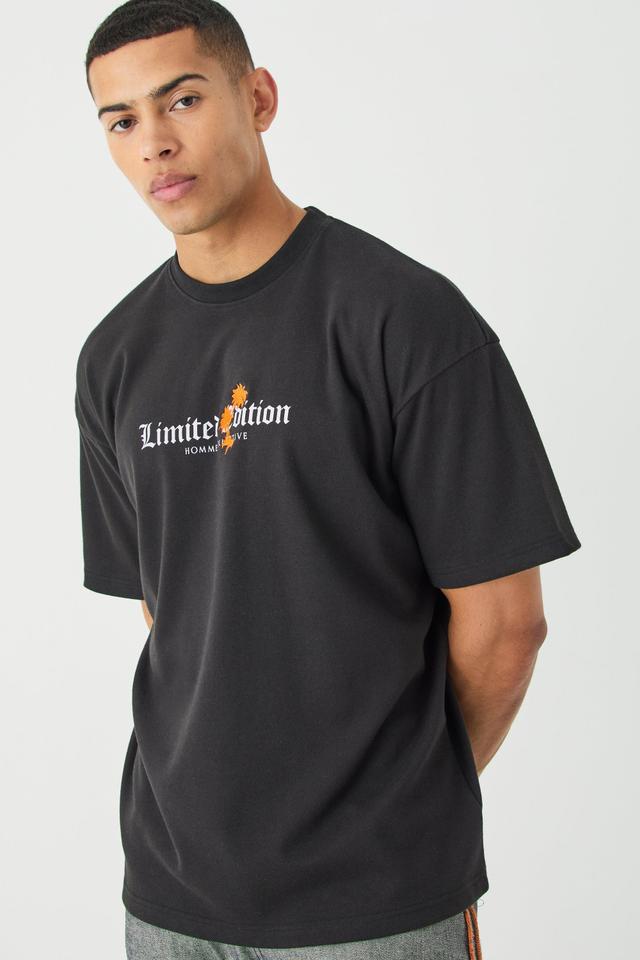 Oversized Interlock Limited Edition T-shirt | boohooMAN USA Product Image