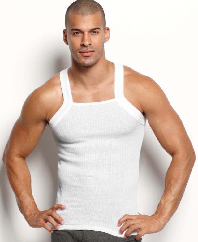 2(X)IST 2-Pack ESSENTIAL Square-Cut Tank Men's Underwear Product Image