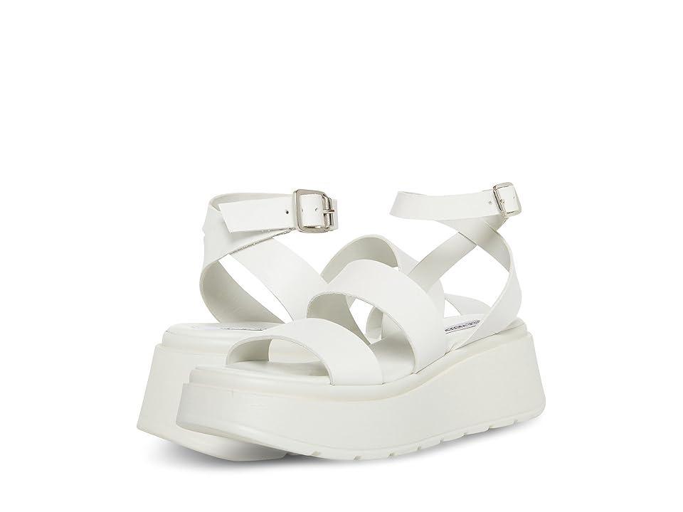 Steve Madden Tenysi Wedge Sandal Leather) Women's Shoes Product Image