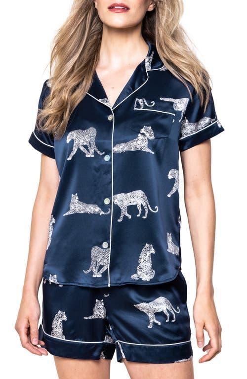 Silk Panthere De Nuit Shorts Pajama Set Product Image