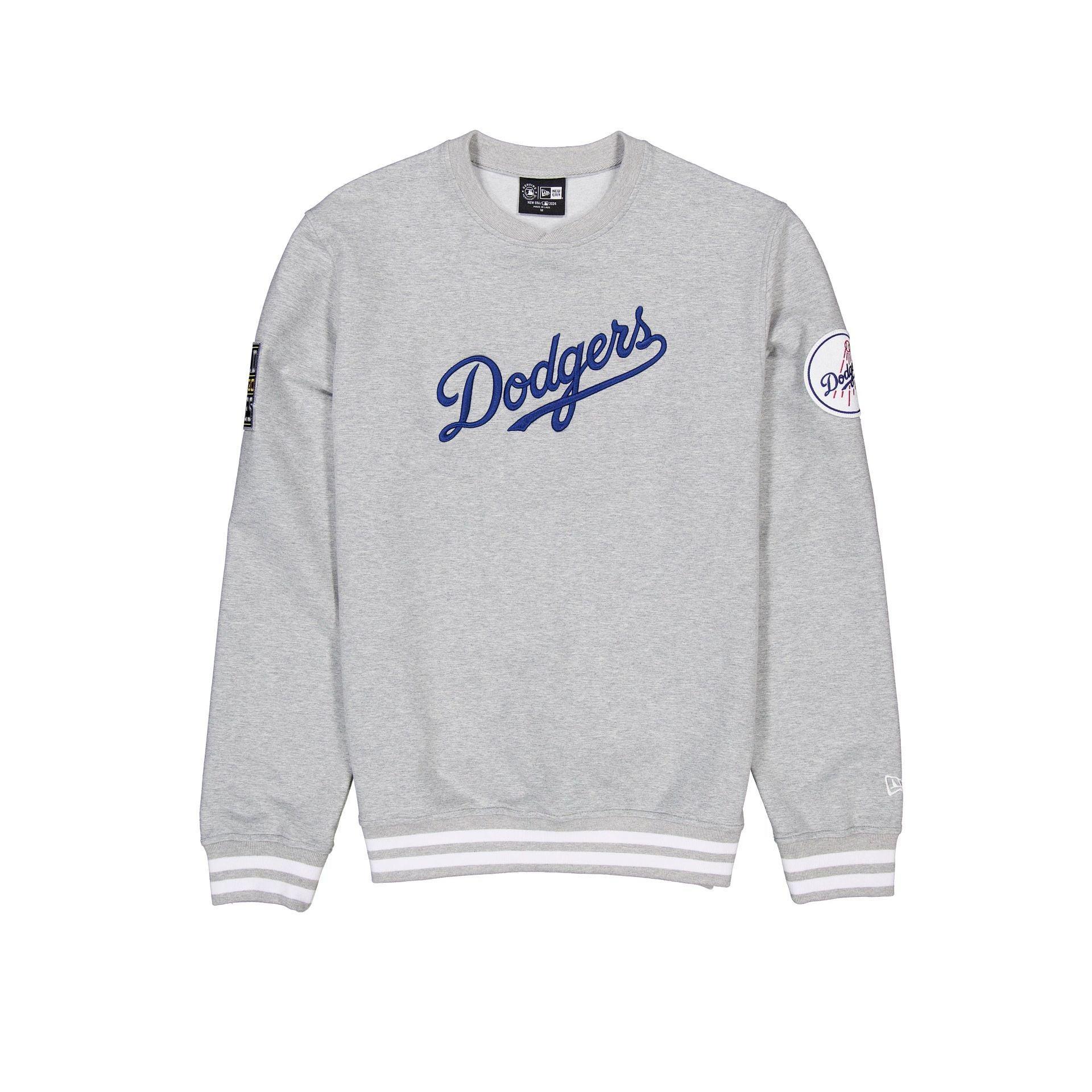 Los Angeles Dodgers Gray Logo Select Crewneck Male Product Image