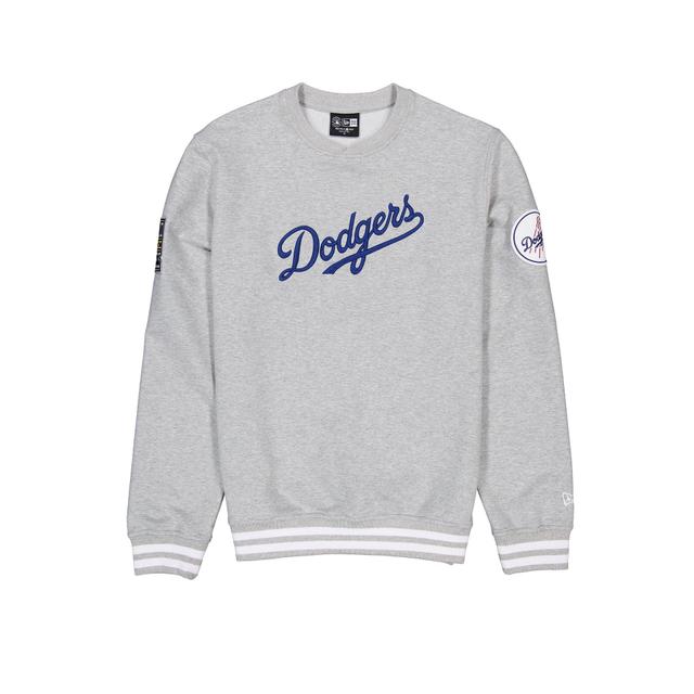 Los Angeles Dodgers Gray Logo Select Crewneck Male Product Image