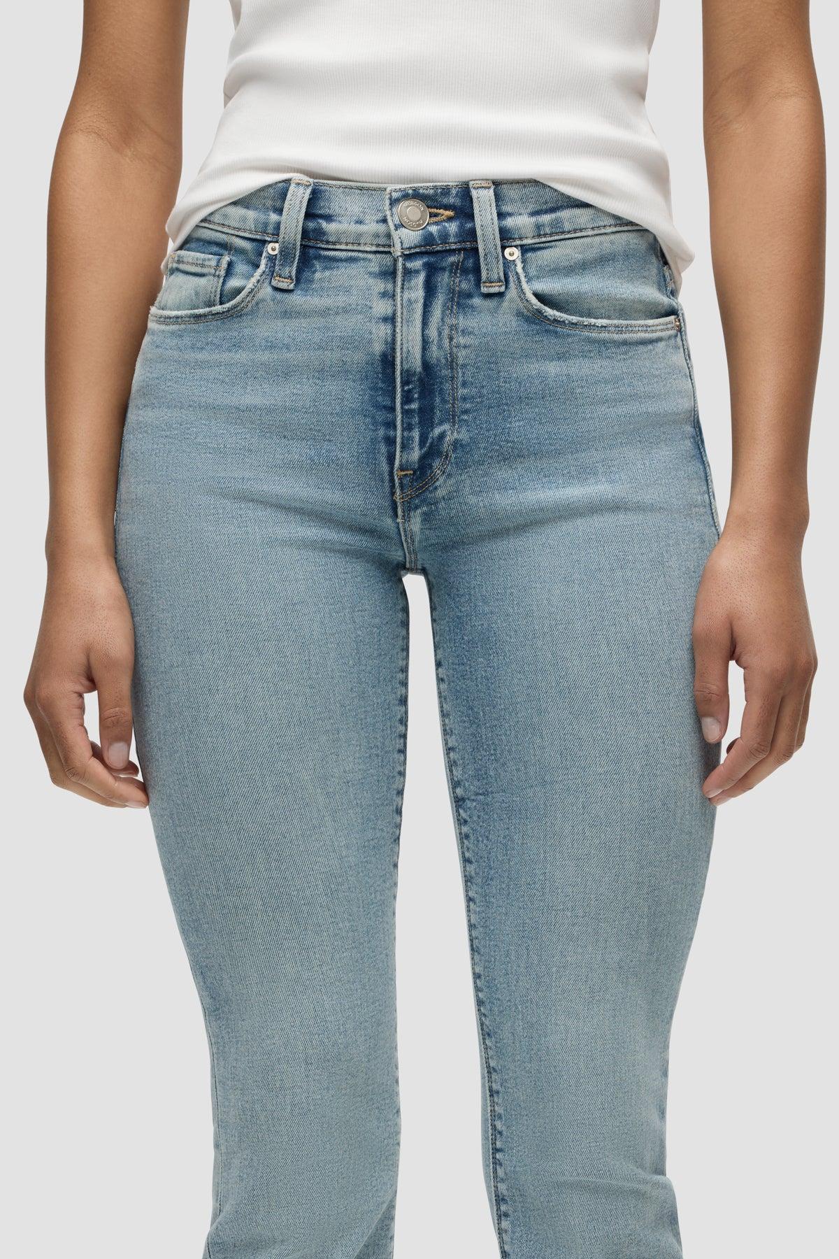 Barbara High-Rise Bootcut Jean w/ Slit Hem Female Product Image