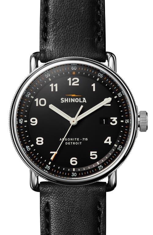 Shinola The Canfield Leather Strap Watch, 43mm Product Image