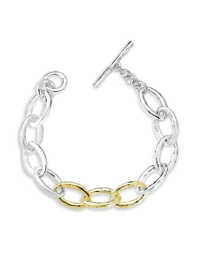 Womens Chimera Sterling Silver & 18K Gold Classico Mini Bastille Link Bracelet Product Image