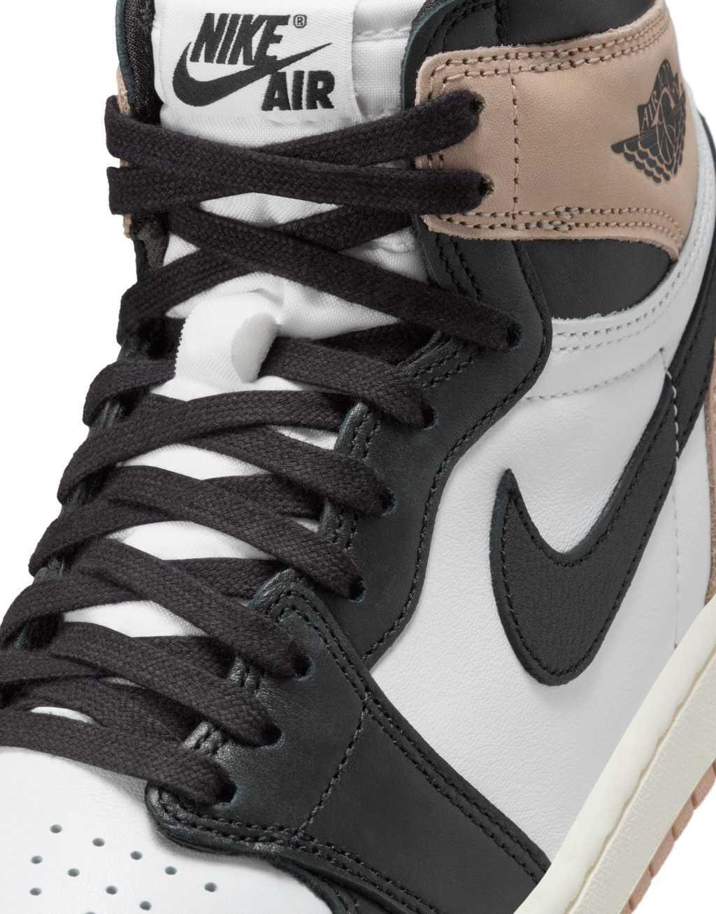 Nike Air Jordan 1 Retro High sneakers in black and brown  Product Image