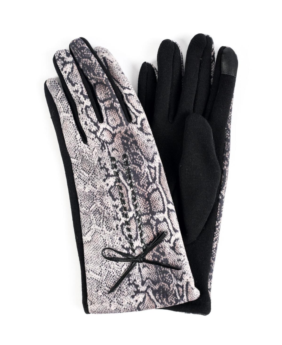 Marcus Adler Womens Leopard Jersey Touchscreen Gloves Product Image