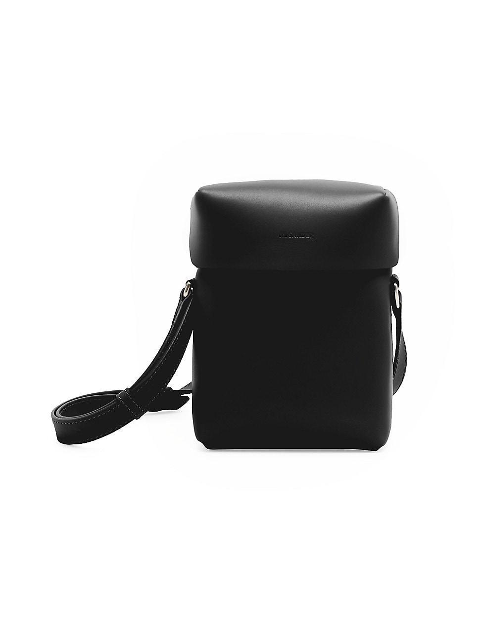 Mens Lid Small Leather Crossbody Bag Product Image