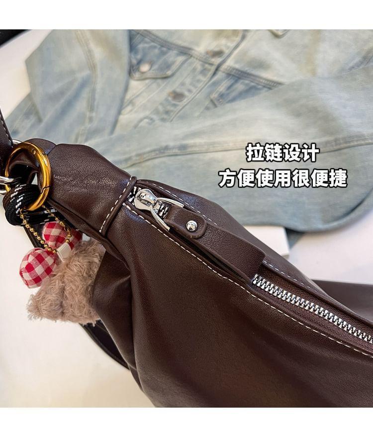 Multi-Pocket Faux Leather Backpack Product Image