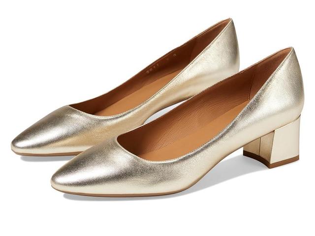 Aquatalia Pasha Metallic Leather Pump (Platino) Women's Shoes Product Image