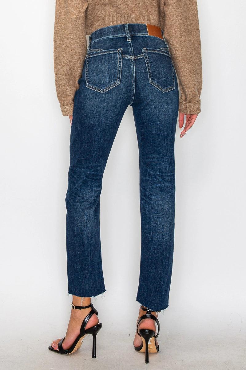 Tummy Control High Rise Straight Jeans Product Image