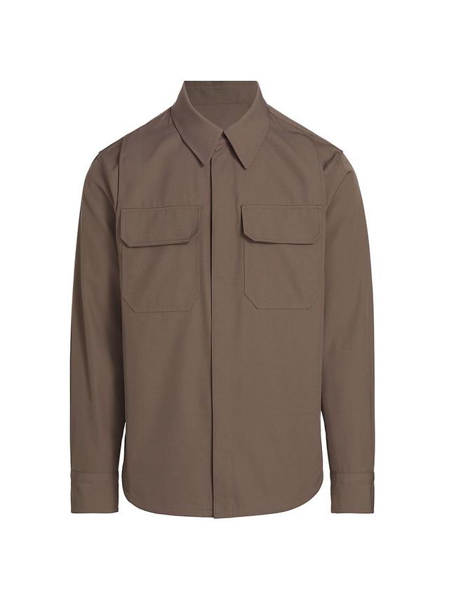 Mens Utility Wool-Blend Shirt Product Image