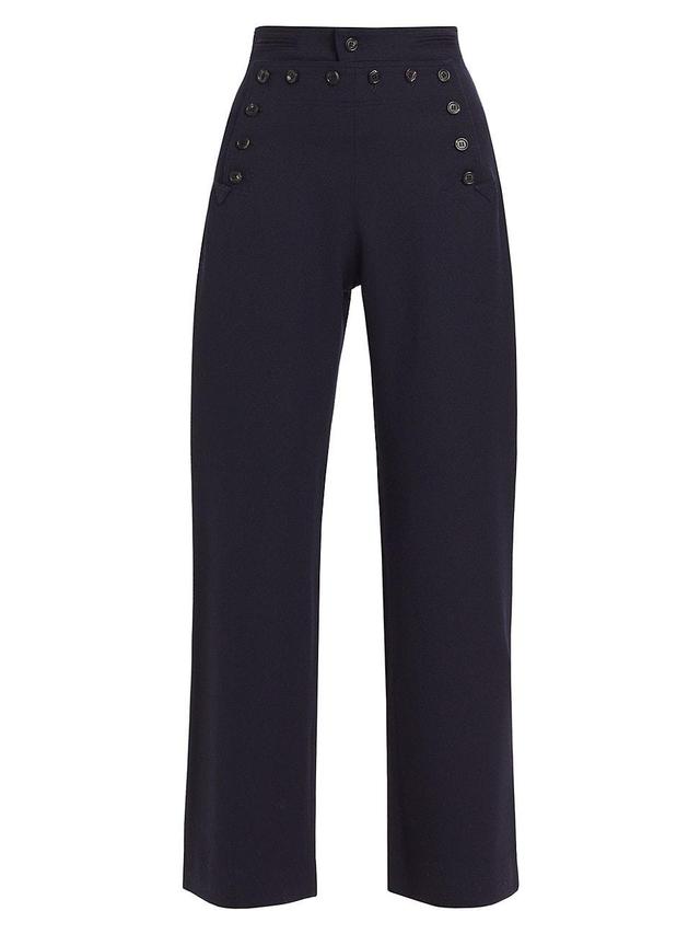 Womens Sailor Wool Trousers Product Image