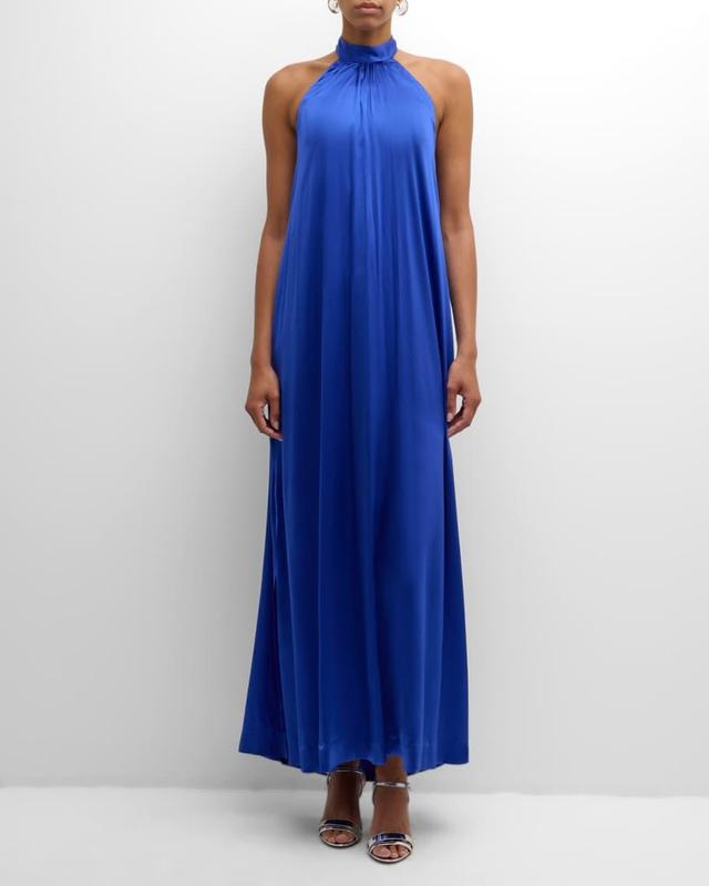 Ninka Silk Halter Gown Product Image