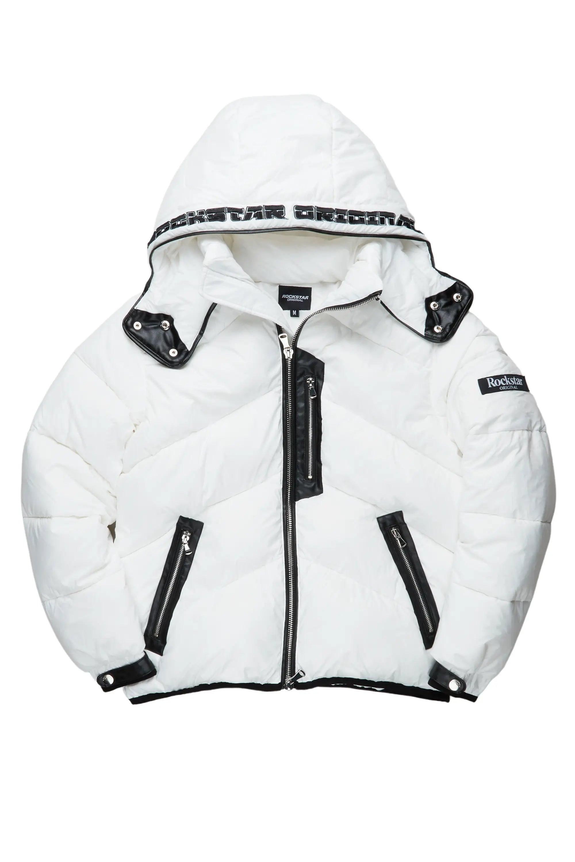 Ransom White Puffer Jacket Male Product Image