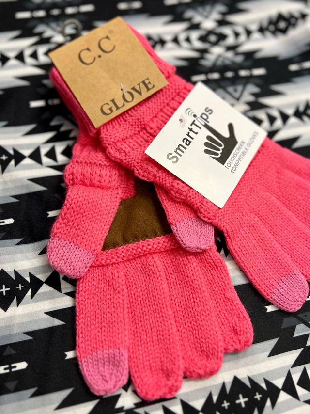 C.C. Poppin Pink Touchscreen Gloves Product Image