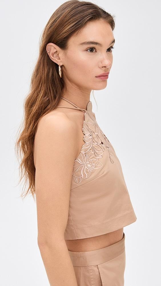 AMUR Bliss Laser Cut Floral Top | Shopbop Product Image