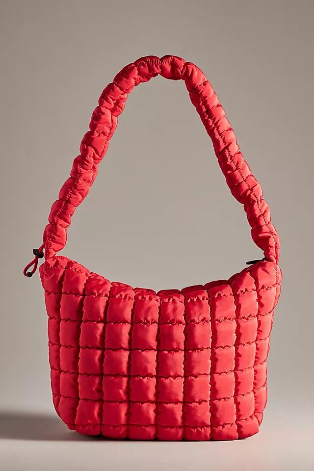 By Anthropologie Quilted Nylon Scrunch Tote Product Image