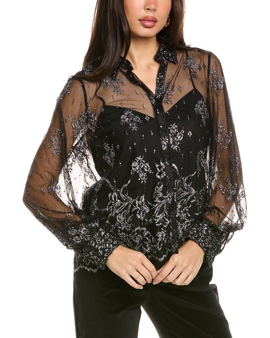 Short Lace Kandice Top In Black Product Image