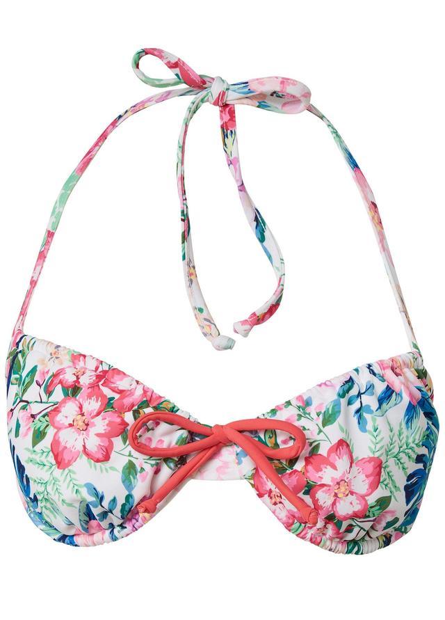 French Bra Swim Top - Soft Florals Product Image