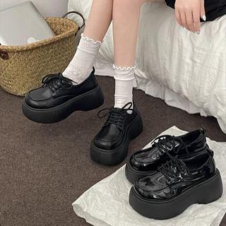 Lace-Up Platform Derby Shoes product image