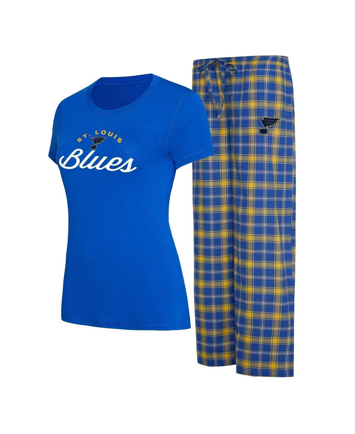 Womens Concepts Sport /Gold St. Louis s Arctic T-Shirt & Pajama Pants Sleep Set Product Image