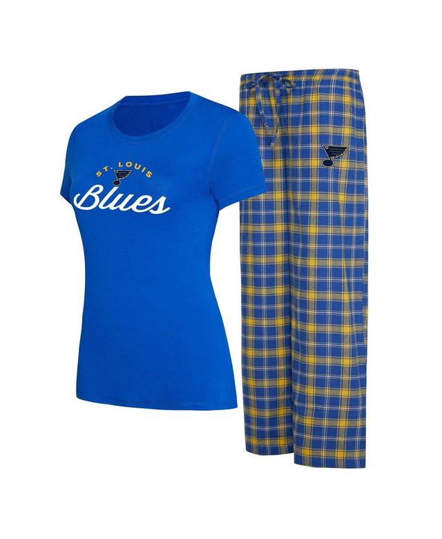 Womens Concepts Sport /Gold St. Louis s Arctic T-Shirt & Pajama Pants Sleep Set Product Image