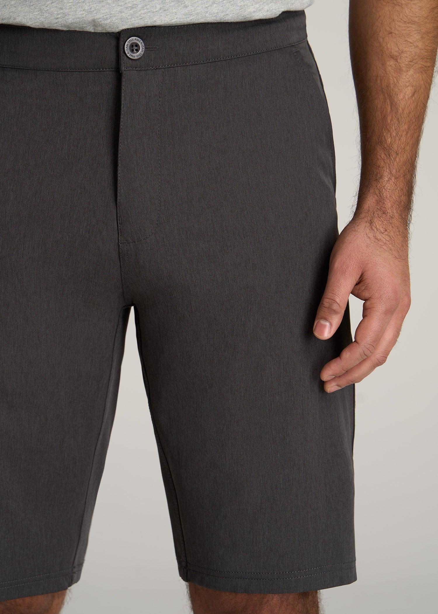 Hybrid Shorts for Tall Men in Anthracite Mix Product Image