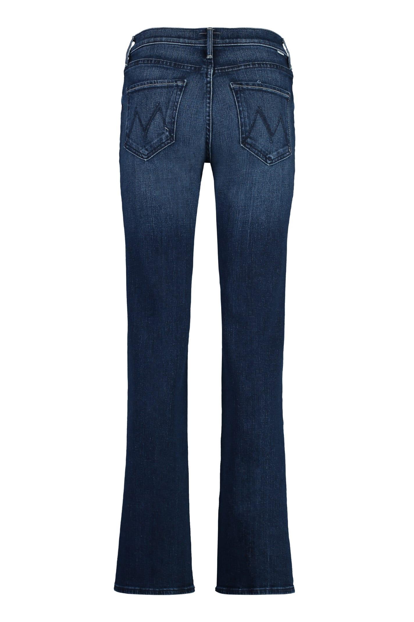 MOTHER The Hustler High Rise Ankle Fray Flare Jeans In Shaking Things Up In Home Movies Product Image