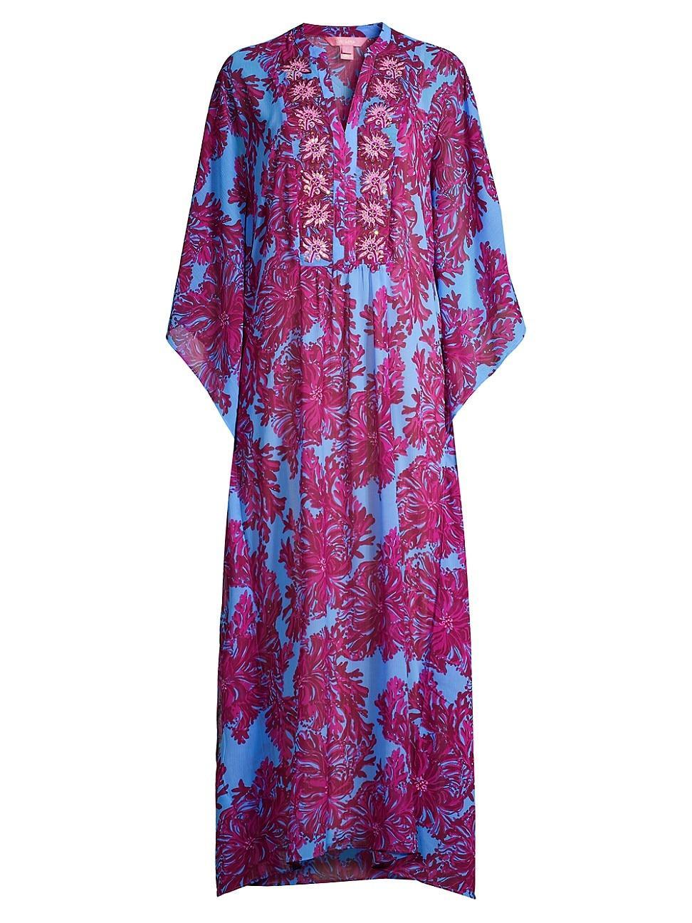 Womens Julieta Floral Maxi Caftan Product Image