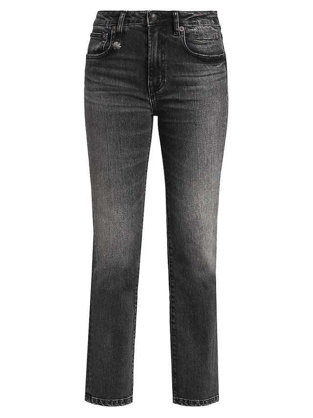 Womens Kick Fit Mid-Rise Cropped Stretch Flare Jeans Product Image