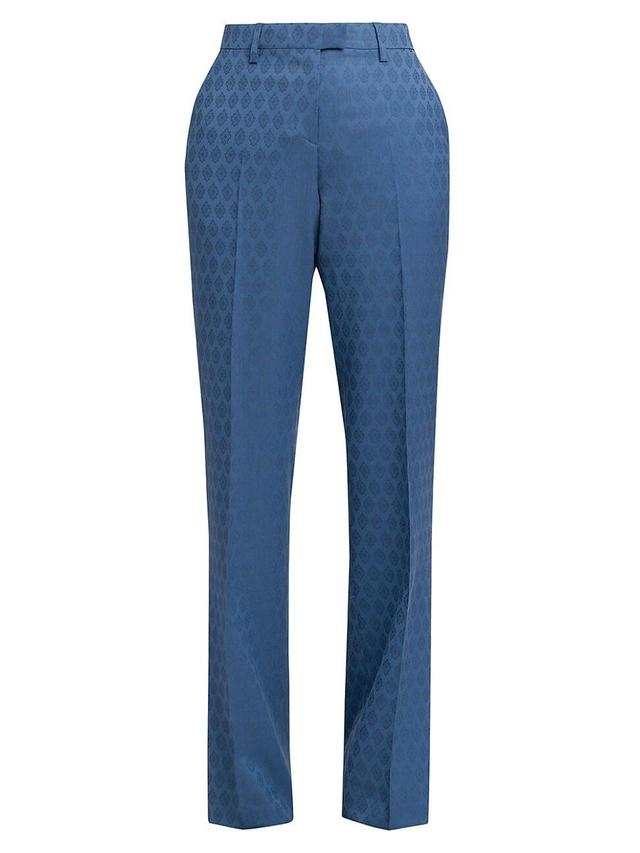 Womens Wool High-Waist Cigarette Pants Product Image