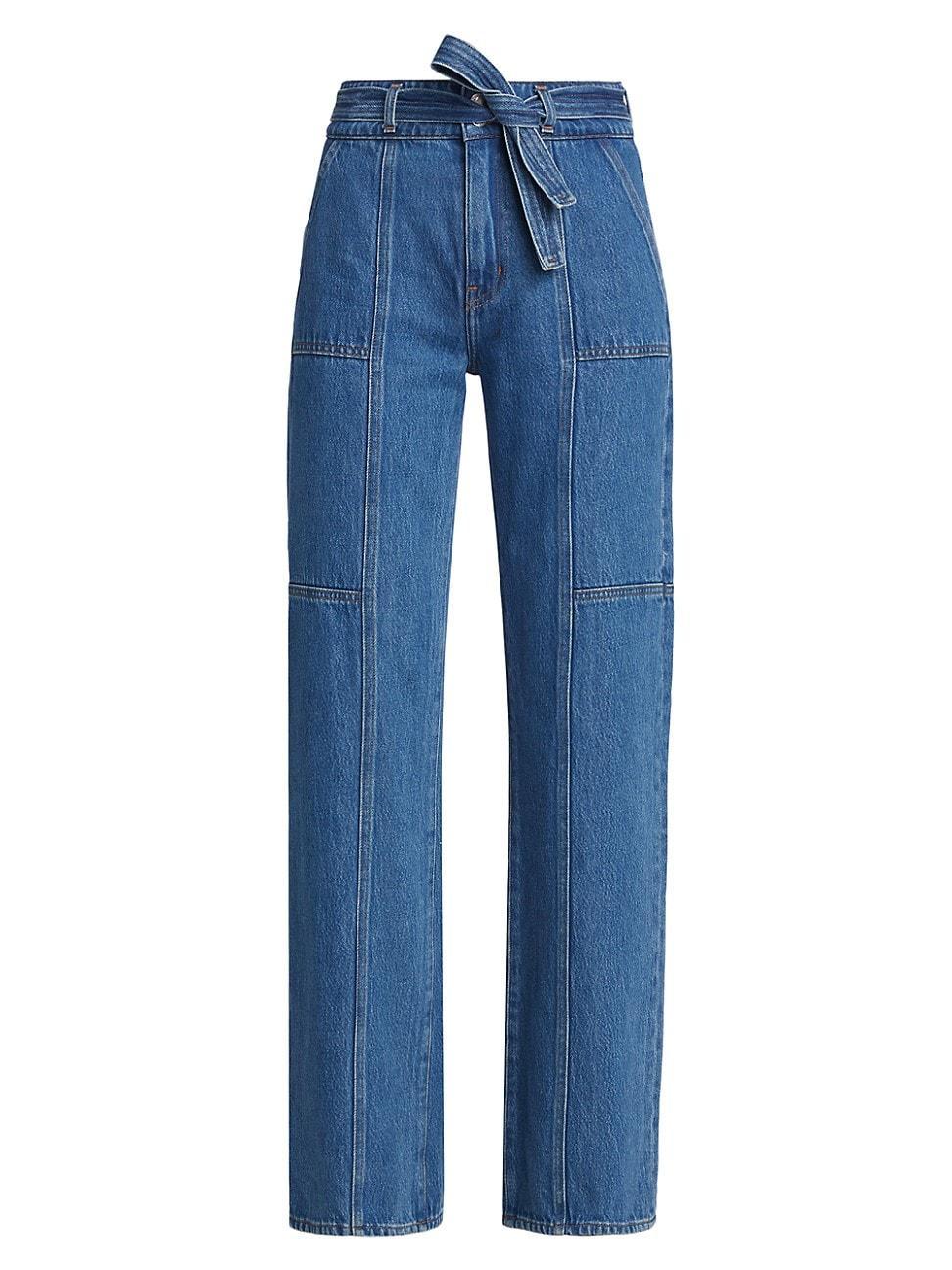 Derek Lam 10 Crosby Ashton Wide Leg Utility Jeans in Carlisle Product Image