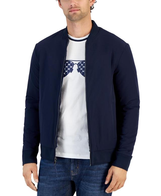 Michael Kors Mens Fleece Reversible Zip-Front Jacket Product Image