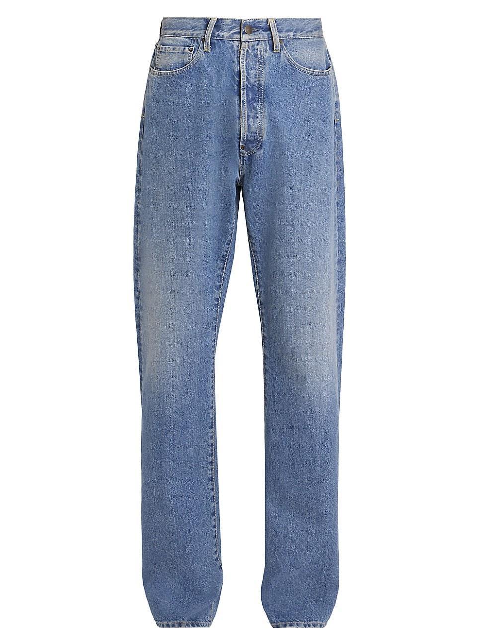 Mens Denim Five-Pocket Straight-Leg Jeans product image