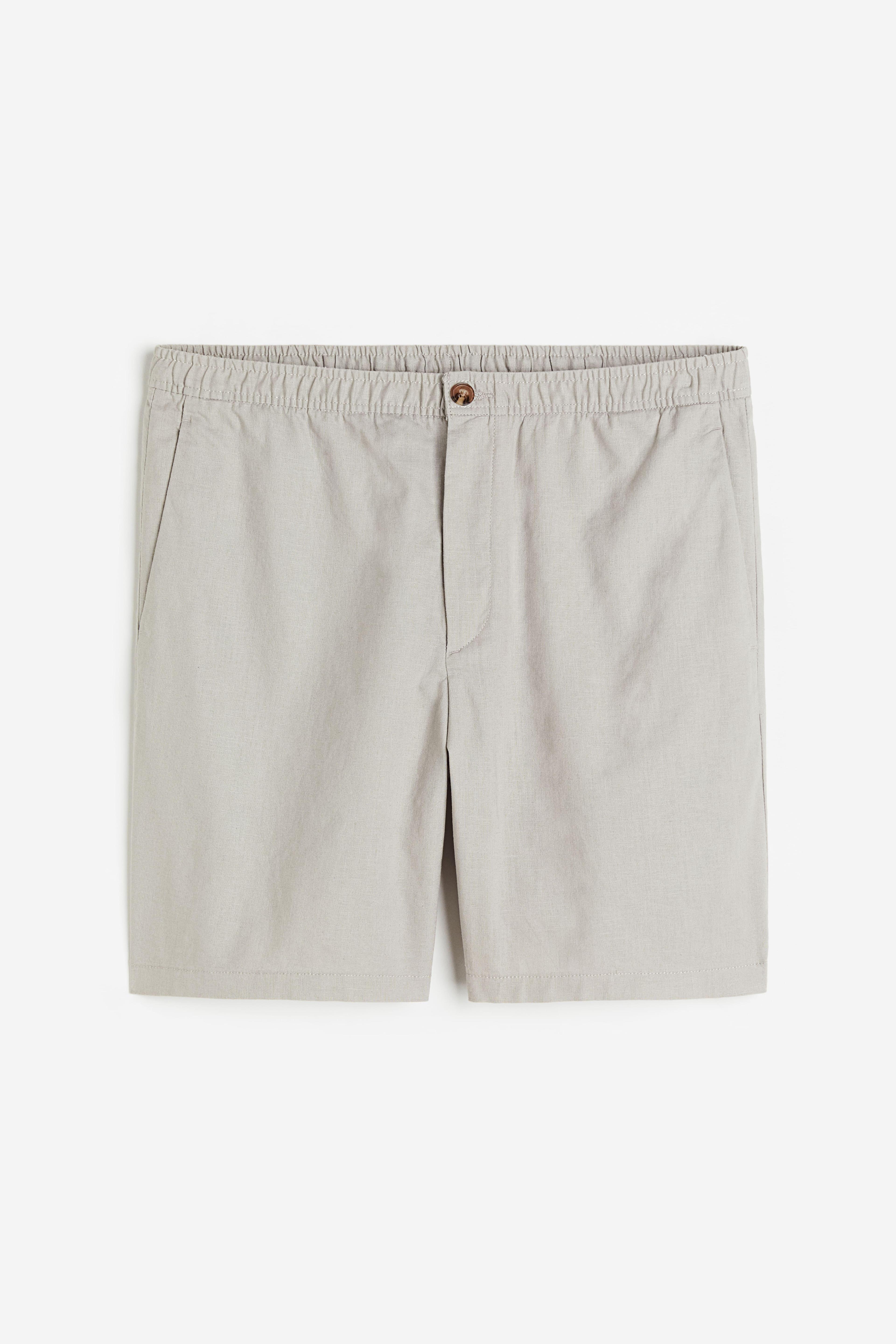 Regular Fit Linen-blend Shorts Product Image