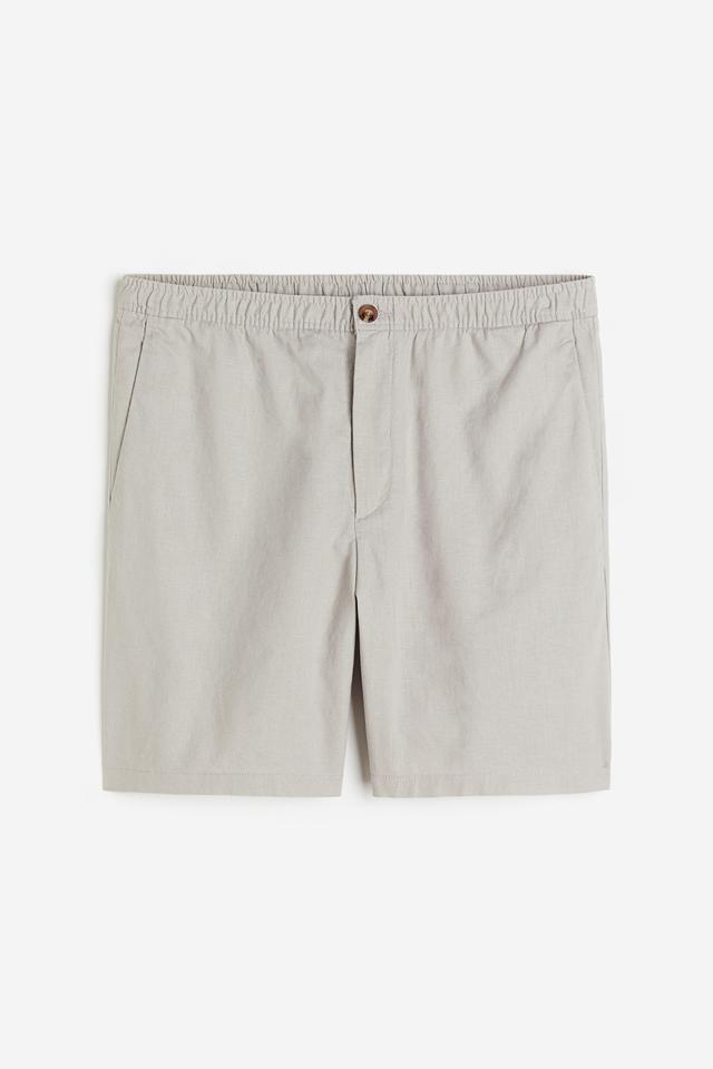 Regular Fit Linen-blend Shorts Product Image