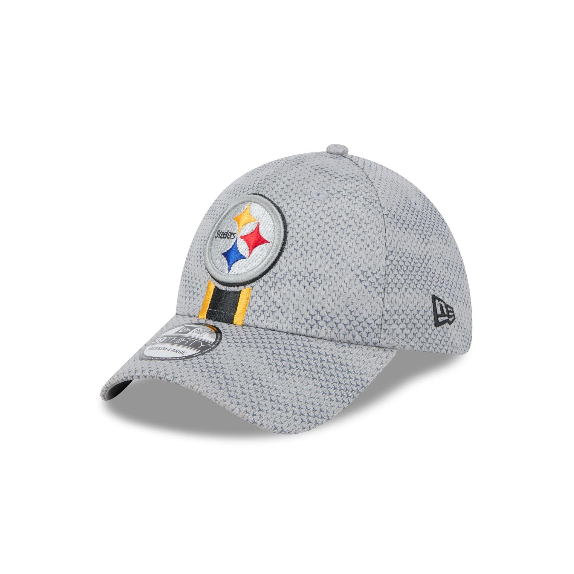 Pittsburgh Steelers 2024 Sideline Gray 39THIRTY Stretch Fit Hat Male Product Image