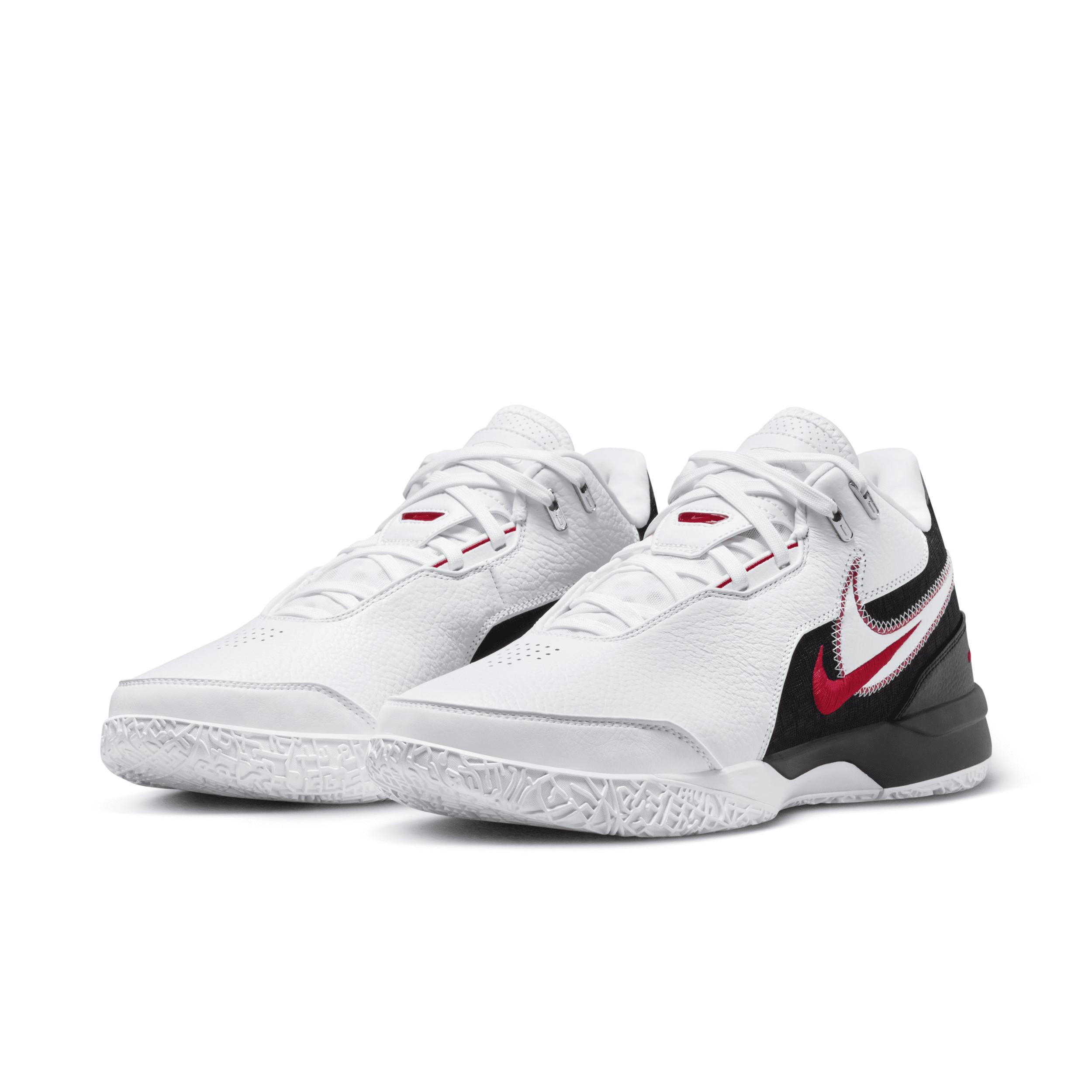 Nike Mens Nike Zoom LeBron NXXT Gen Amped - Mens Basketball Shoes White/Black/Red Product Image