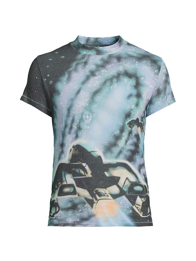 Mens Space Printed T-Shirt Product Image