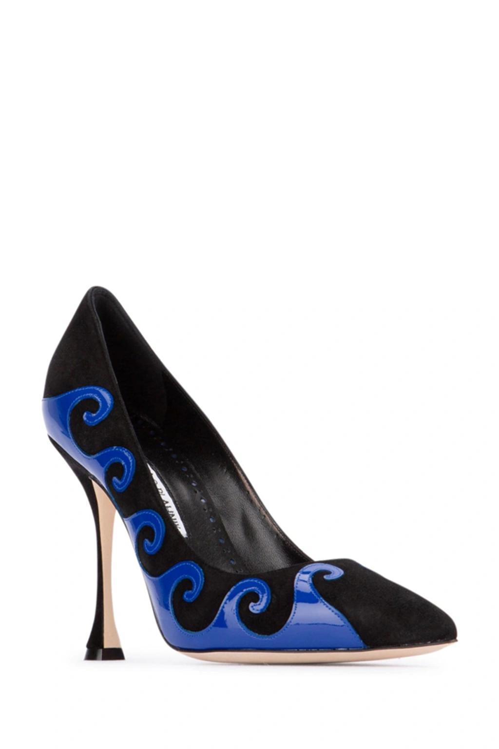 MANOLO BLAHNIK Scarpe Con Tacco-39 Nd  Female In Blckbblu Product Image