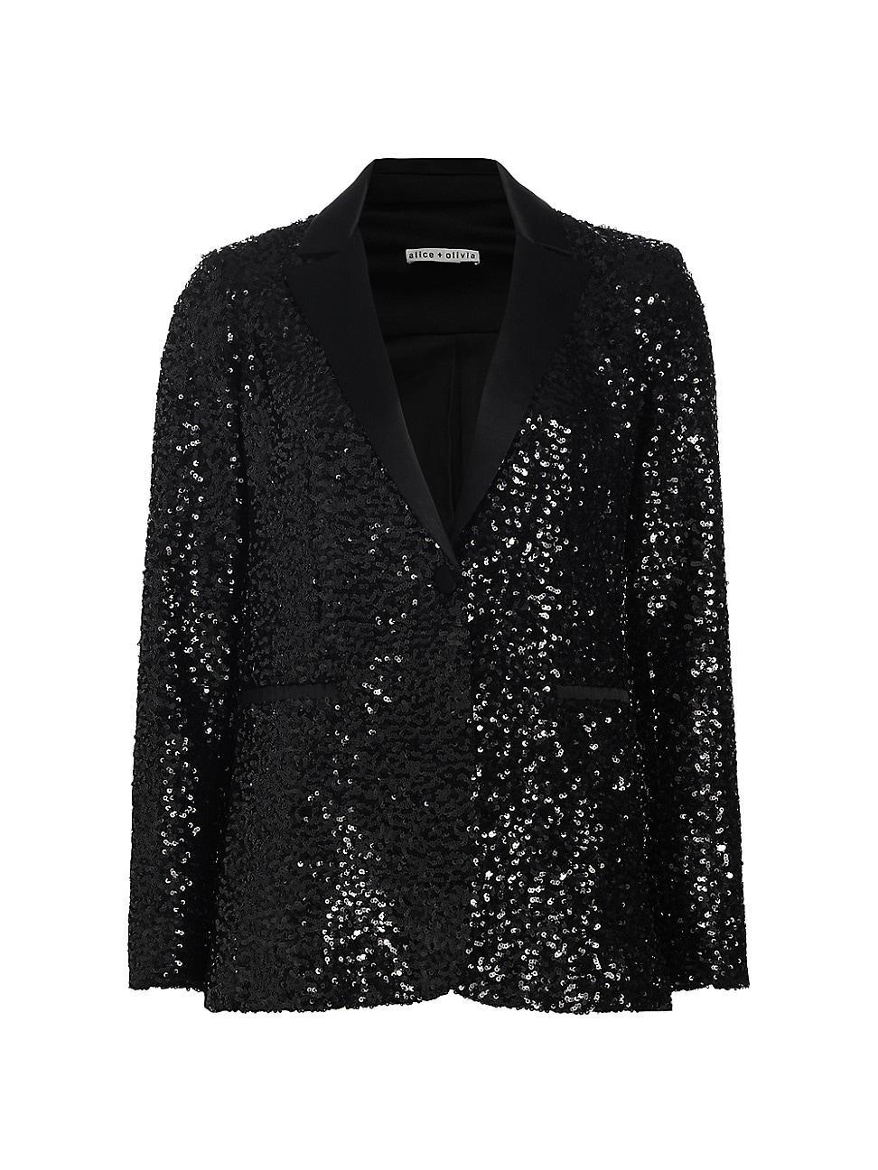 Womens Breann Sequin Blazer Product Image