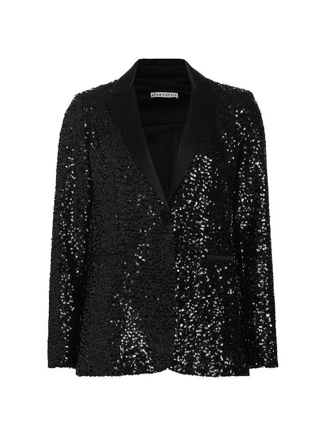 Womens Breann Sequin Blazer Product Image