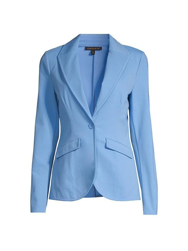 Womens Aurora Rounded-Hem Blazer Product Image