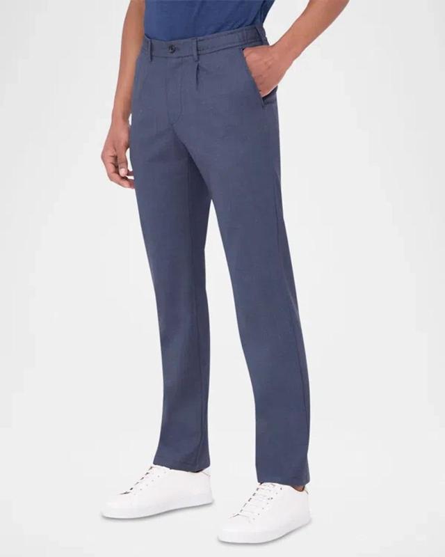 BUGATCHI Men's Stretch Wool Travel Pants In Cobalt Product Image