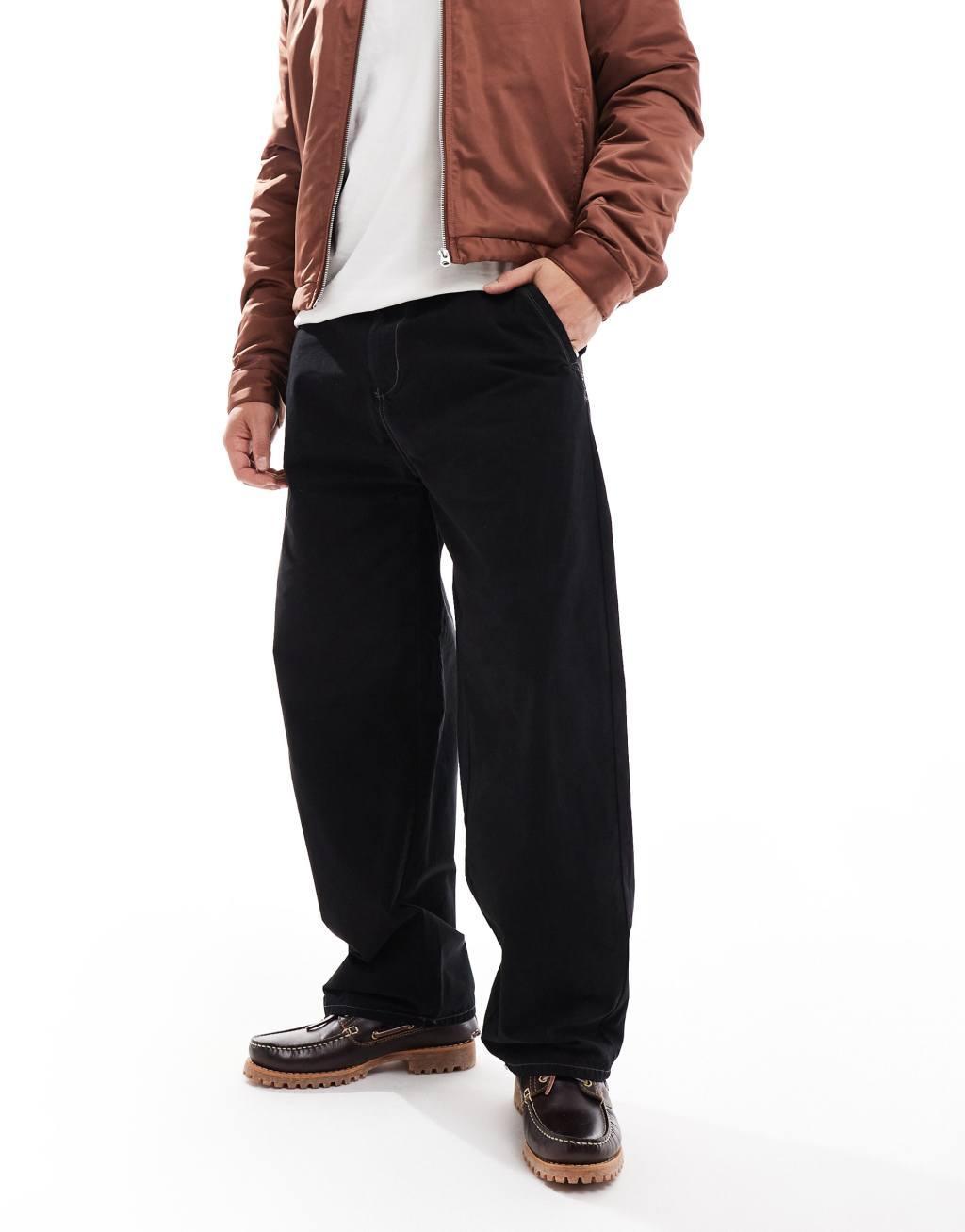 ONLY & SONS baggy pants in black Product Image